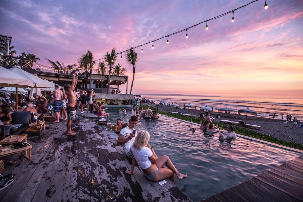 Beach club in Canggu Bali